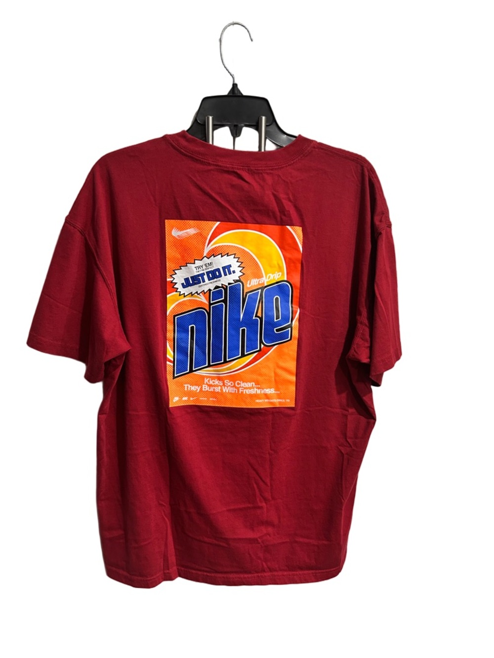 Nike Red Crewneck Tee with White Logo